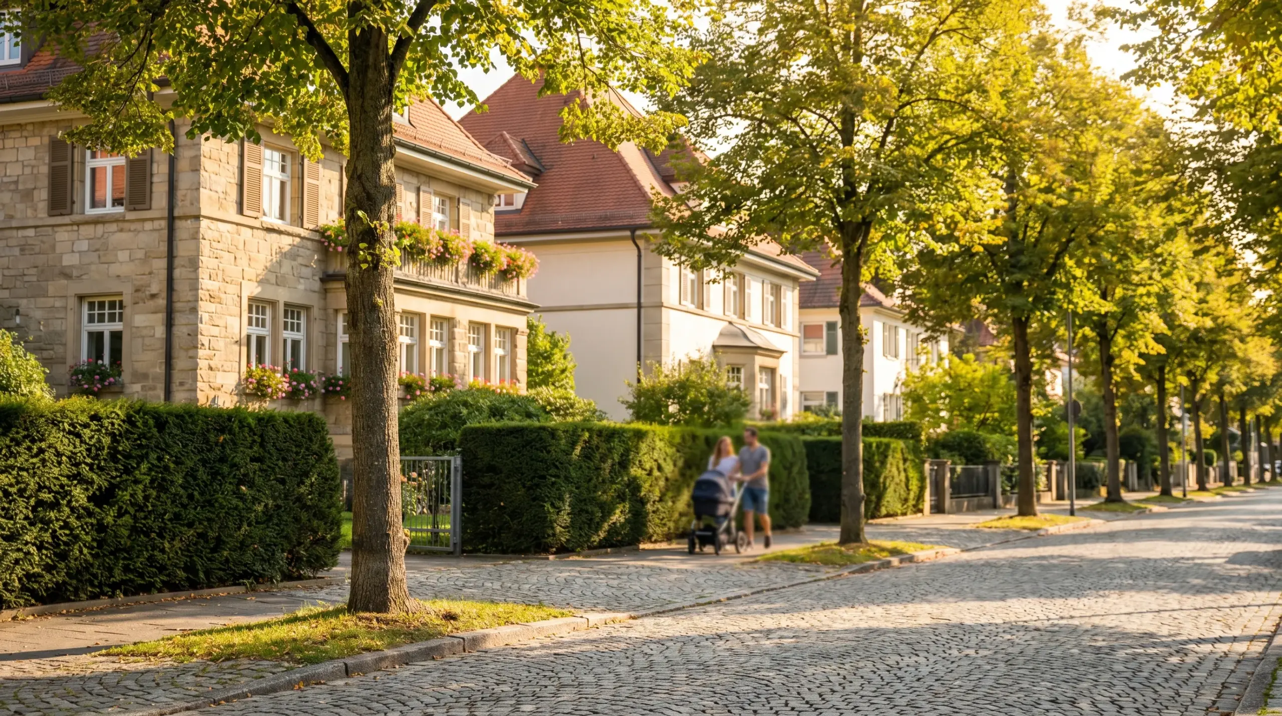 Immobilienmakler Degerloch – ruhige Wohnstraße mit Villen in Stuttgart-Degerloch
