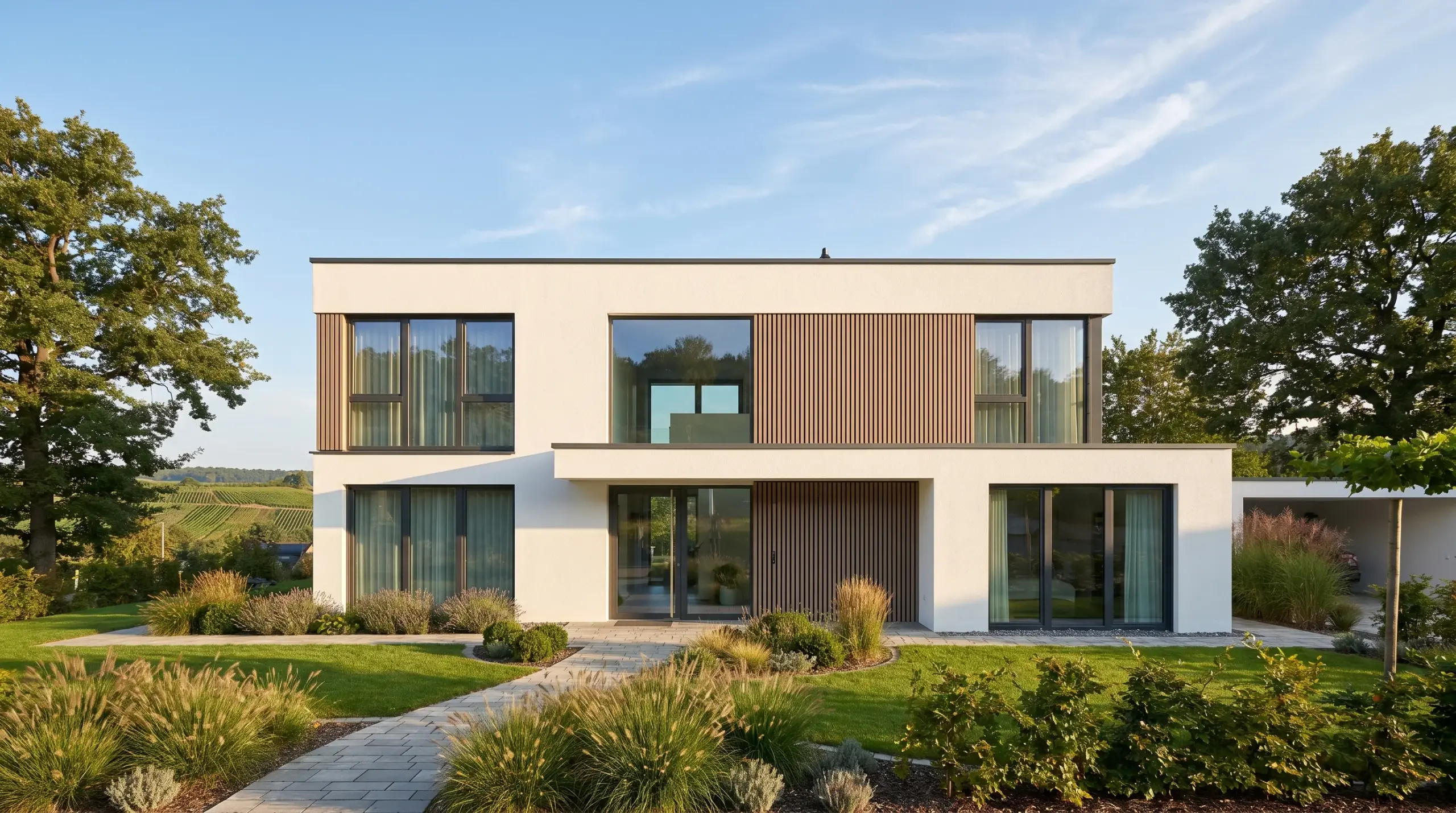 Seriöser Immobilienmakler Stuttgart – moderne Villa in den Stuttgarter Halbhöhenlagen mit Weinbergblick