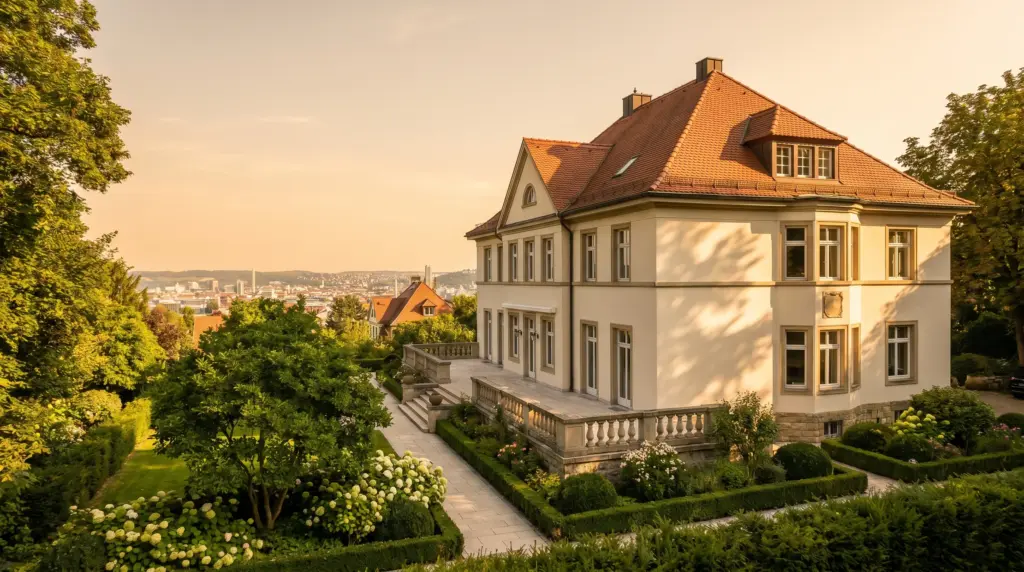 Immobilienmakler Degerloch – elegante Villa mit Blick auf den Stuttgarter Talkessel