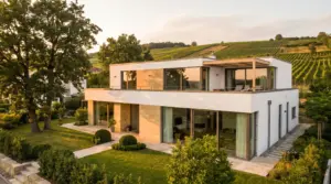 Ablauf Hausverkauf mit Makler Stuttgart – modernes Einfamilienhaus in der Stuttgarter Halbhöhenlage