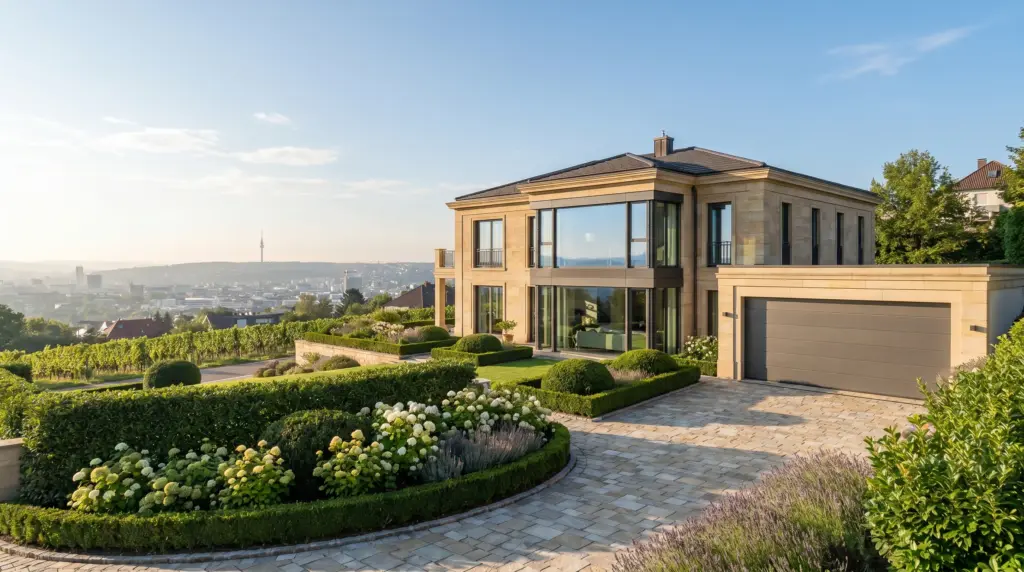 Immobilienbewertung Stuttgart – Villa in Stuttgarter Halbhöhenlage mit Weinbergen