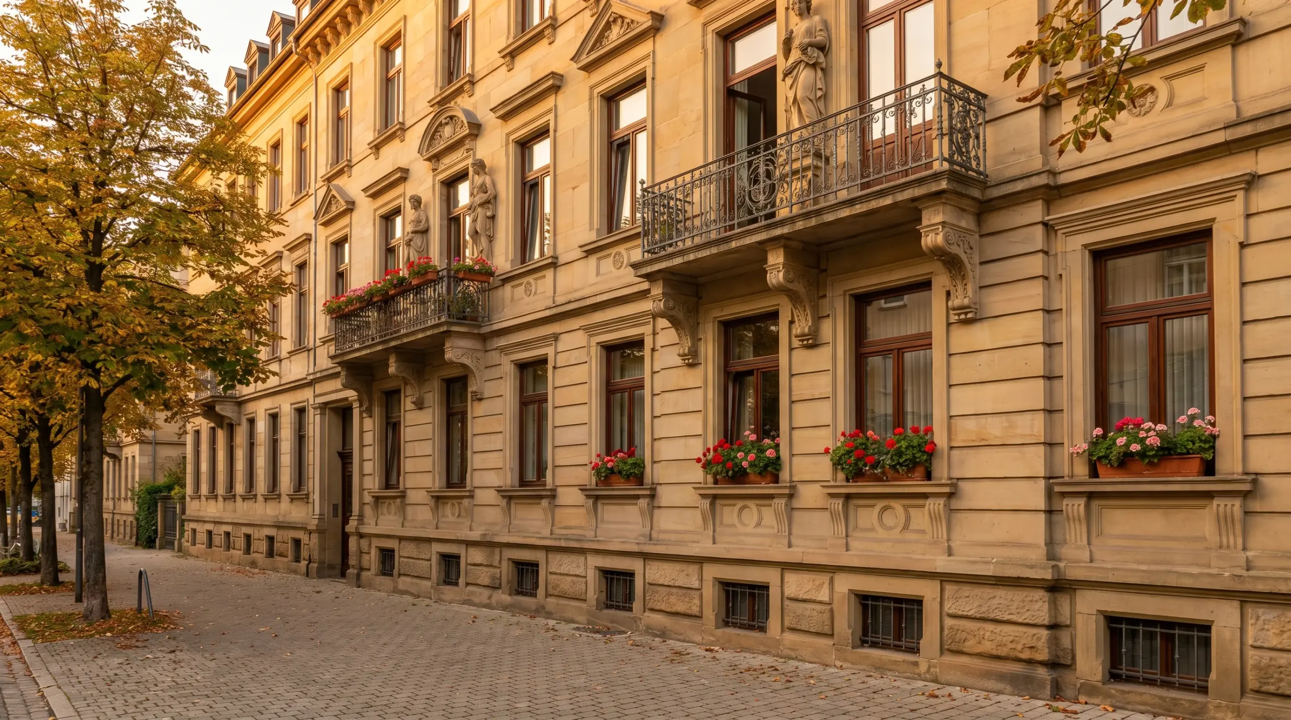 Immobilienbewertung Stuttgart – Typische Gründerzeit-Fassade in Stuttgarter Wohnlage