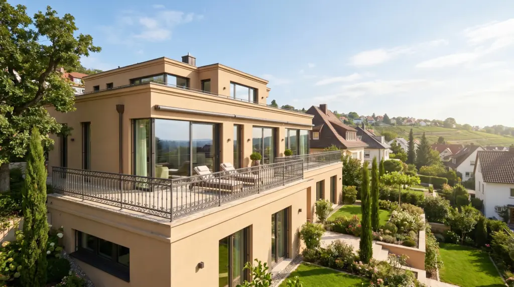 Immobilienmakler Stuttgart – Villa in der Stuttgarter Halbhöhenlage mit Blick auf Weinberge