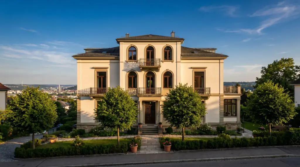 Immobilienmakler Degerloch – elegante Halbhöhenlage Villa in Stuttgart-Degerloch mit Panoramablick