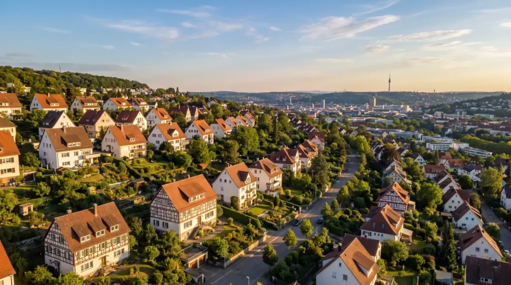 Stuttgarter Wohngebiet in Halbhöhenlage – Bodenrichtwert Stuttgart 2026 nach Stadtteil