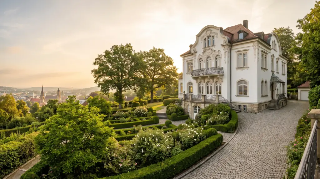 Immobilienmakler Killesberg Stuttgart – elegante Villa in Halbhöhenlage mit Stadtblick