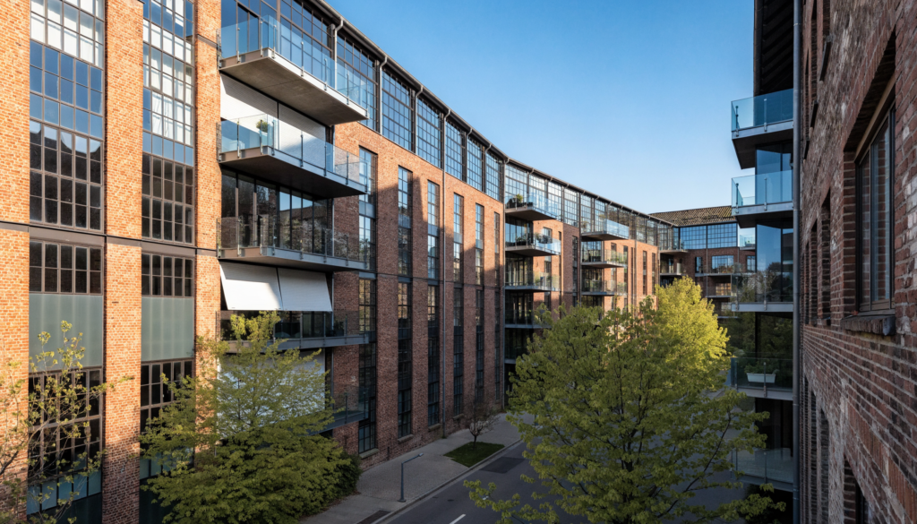 Immobilienmakler Feuerbach Stuttgart: umgebautes Loft-Gebäude im ehemaligen Industriequartier