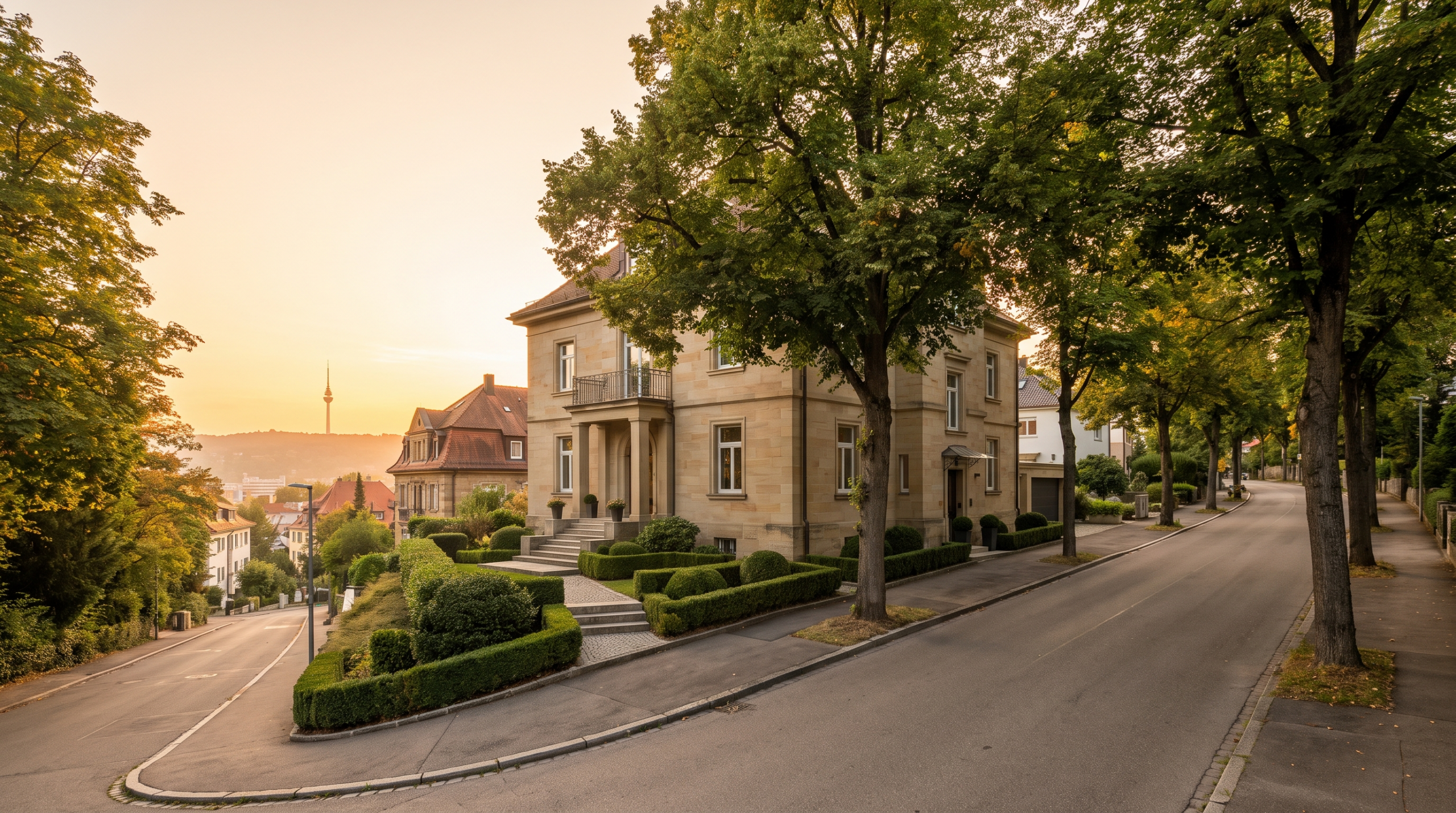 Immobilienmakler Degerloch Stuttgart: Villa in Halbhöhenlage an der Weinsteige