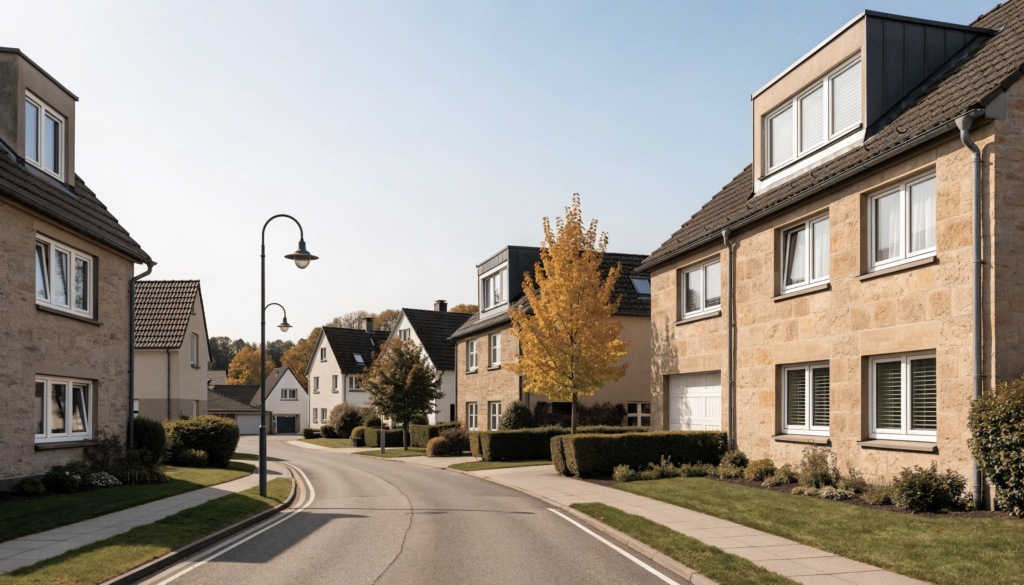 Immobilienmakler Degerloch: Wohnstraße mit Einfamilienhäusern in Stuttgart-Degerloch
